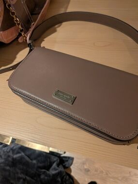 kate spade New York Taupe Leather Crossbody Bag